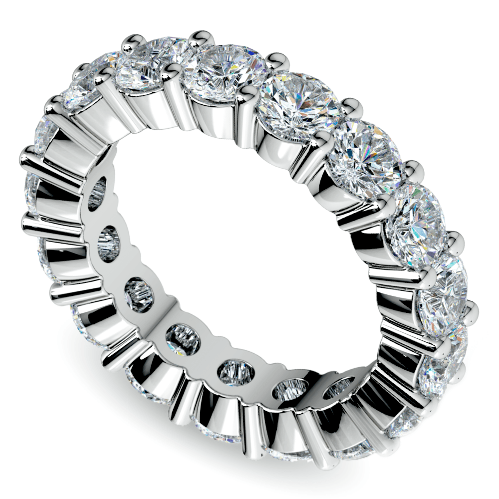 Luxury Diamond Eternity Ring In Platinum (4 1/4 Ctw) | Zoom