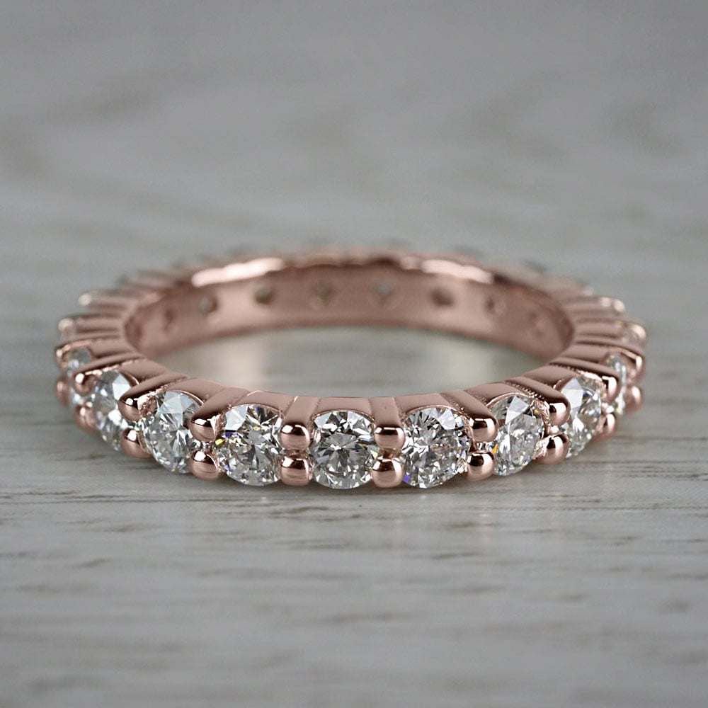 Diamond Eternity Ring in Rose Gold (2 ctw) | 05