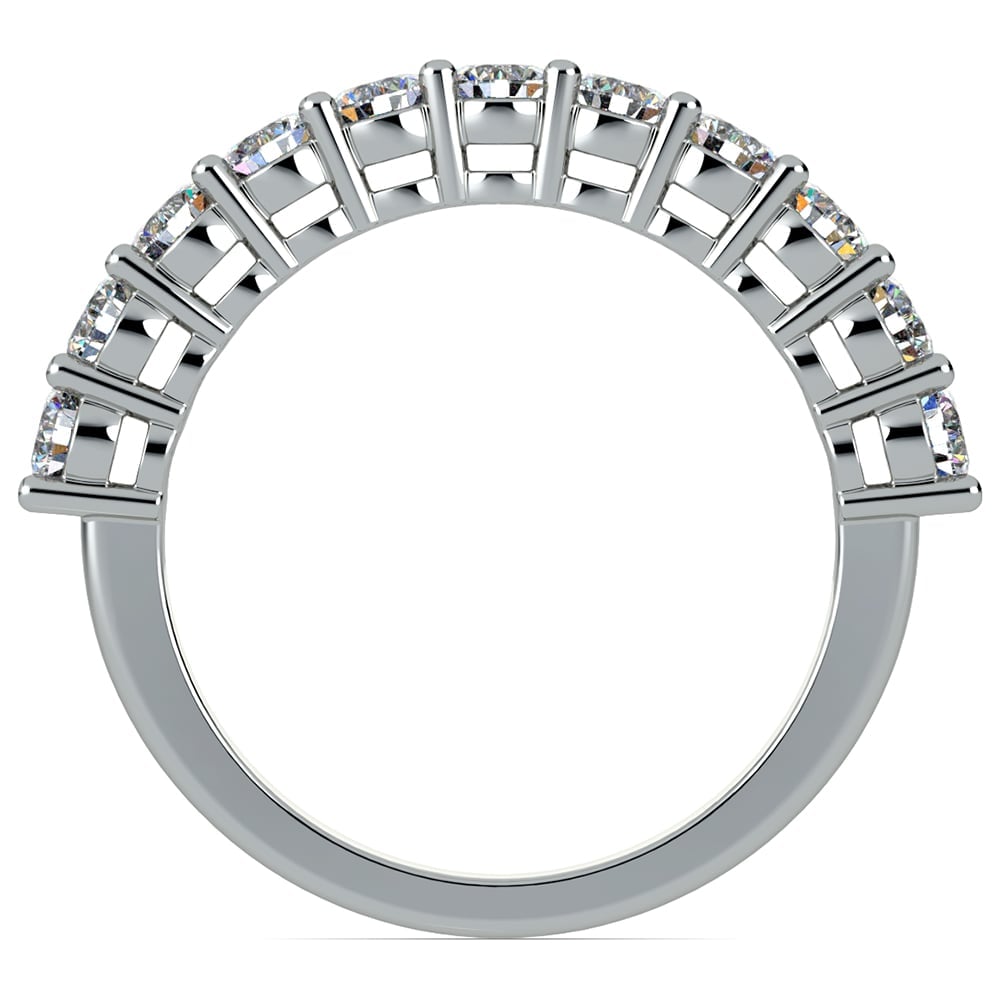 1 Ctw Eleven Stone Diamond Wedding Ring In White Gold | 03