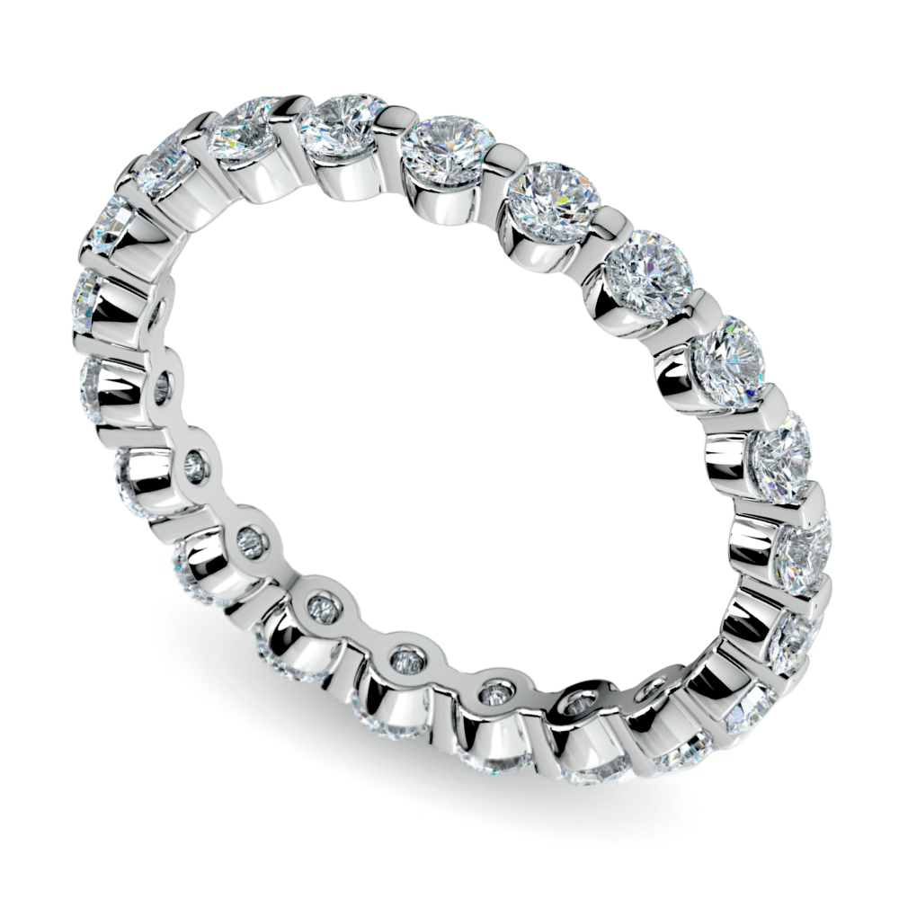 1 Carat Floating Diamond Eternity Ring In Platinum | Thumbnail 01
