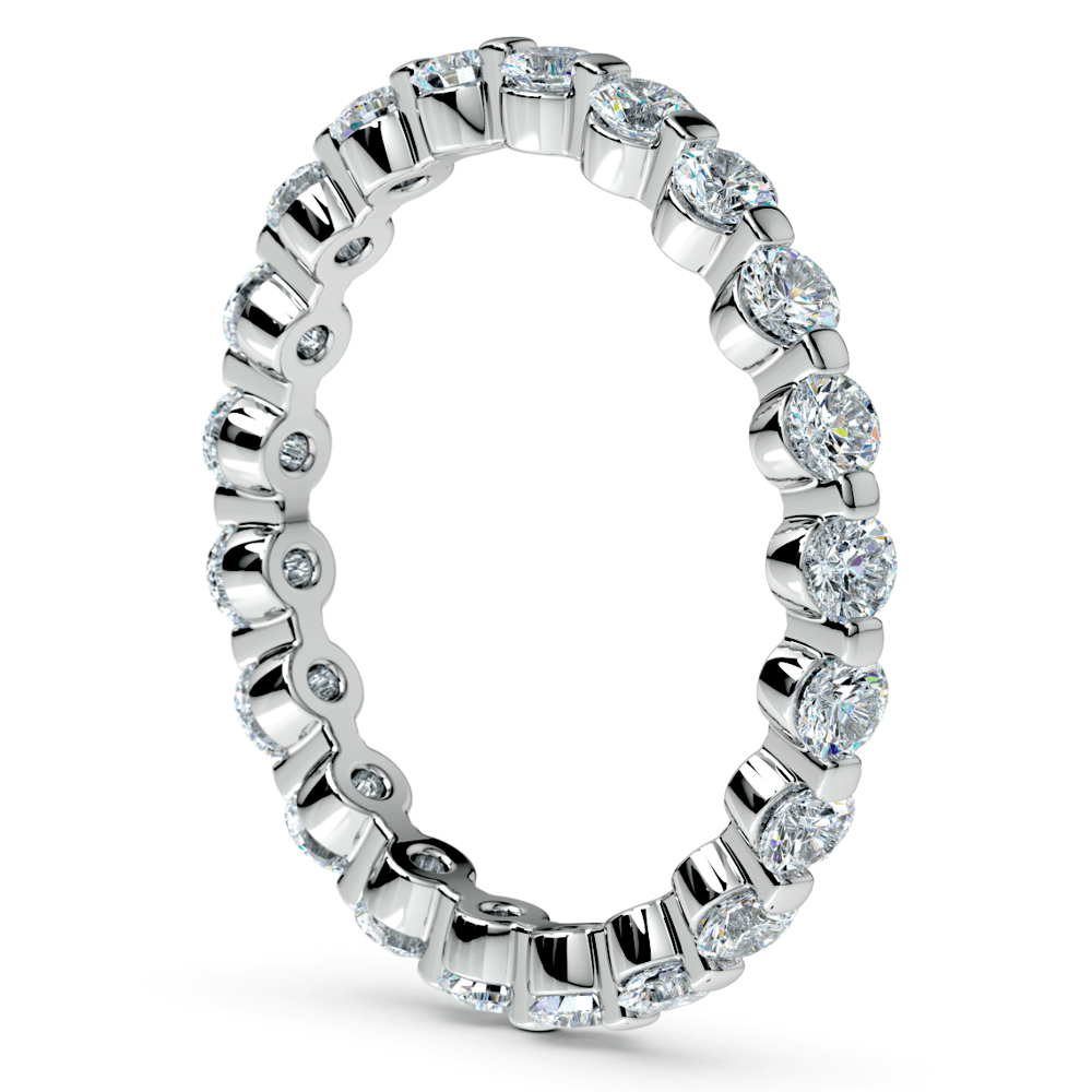 1 Carat Floating Diamond Eternity Ring In Platinum | 04