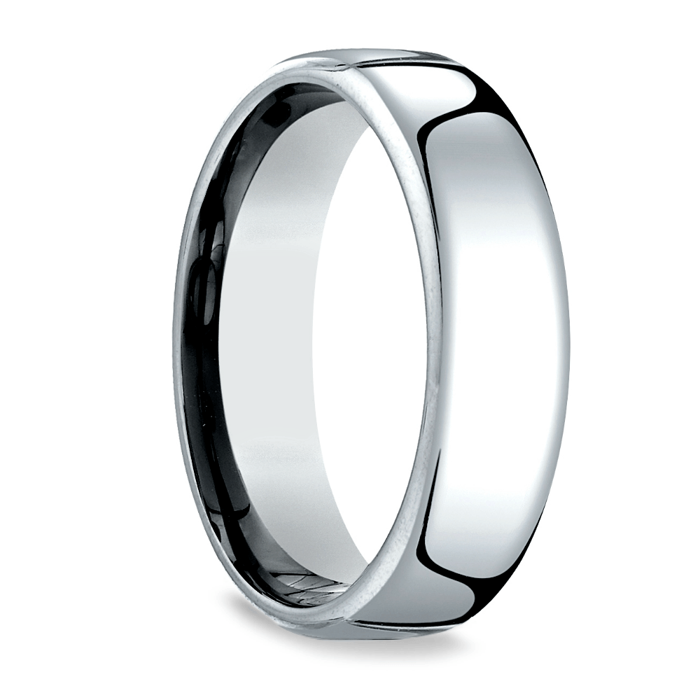 Low Dome Men's Wedding Ring in Platinum (6.5mm) | 02