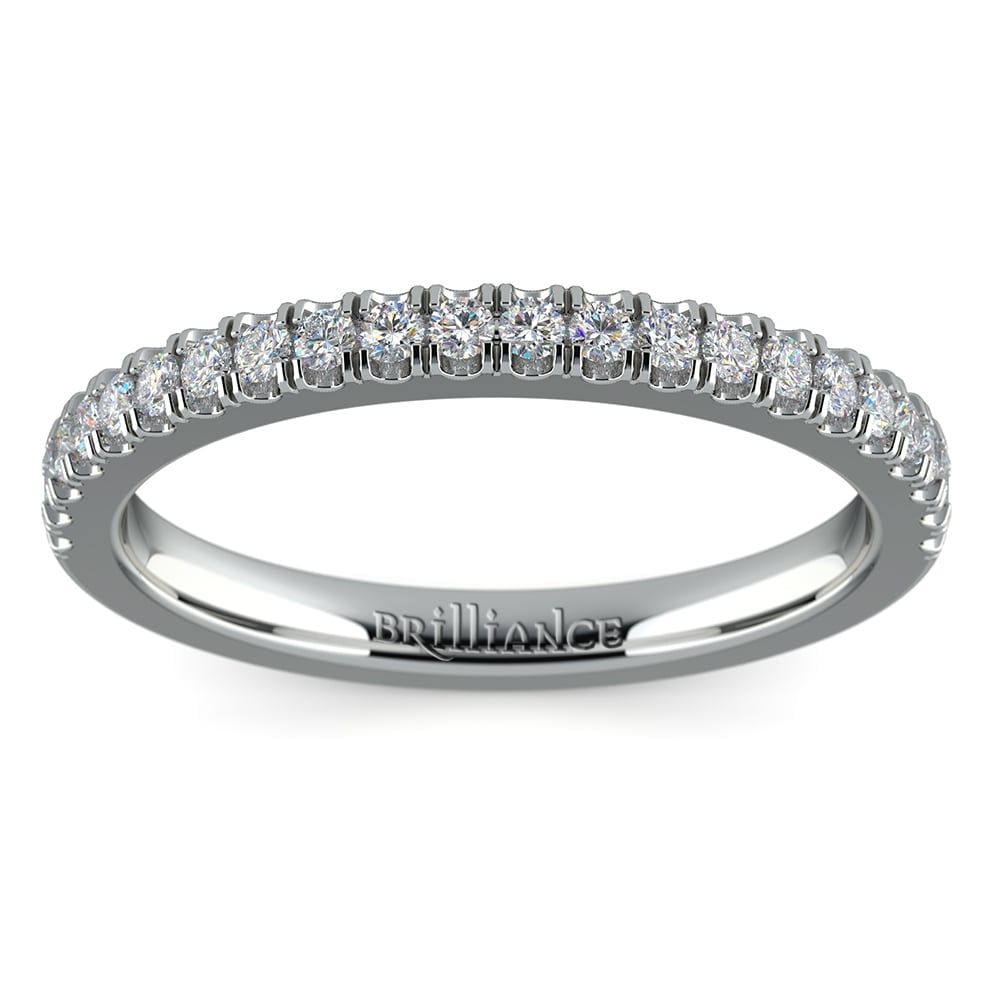 Matching Square Halo Diamond Wedding Ring in White Gold | Thumbnail 02
