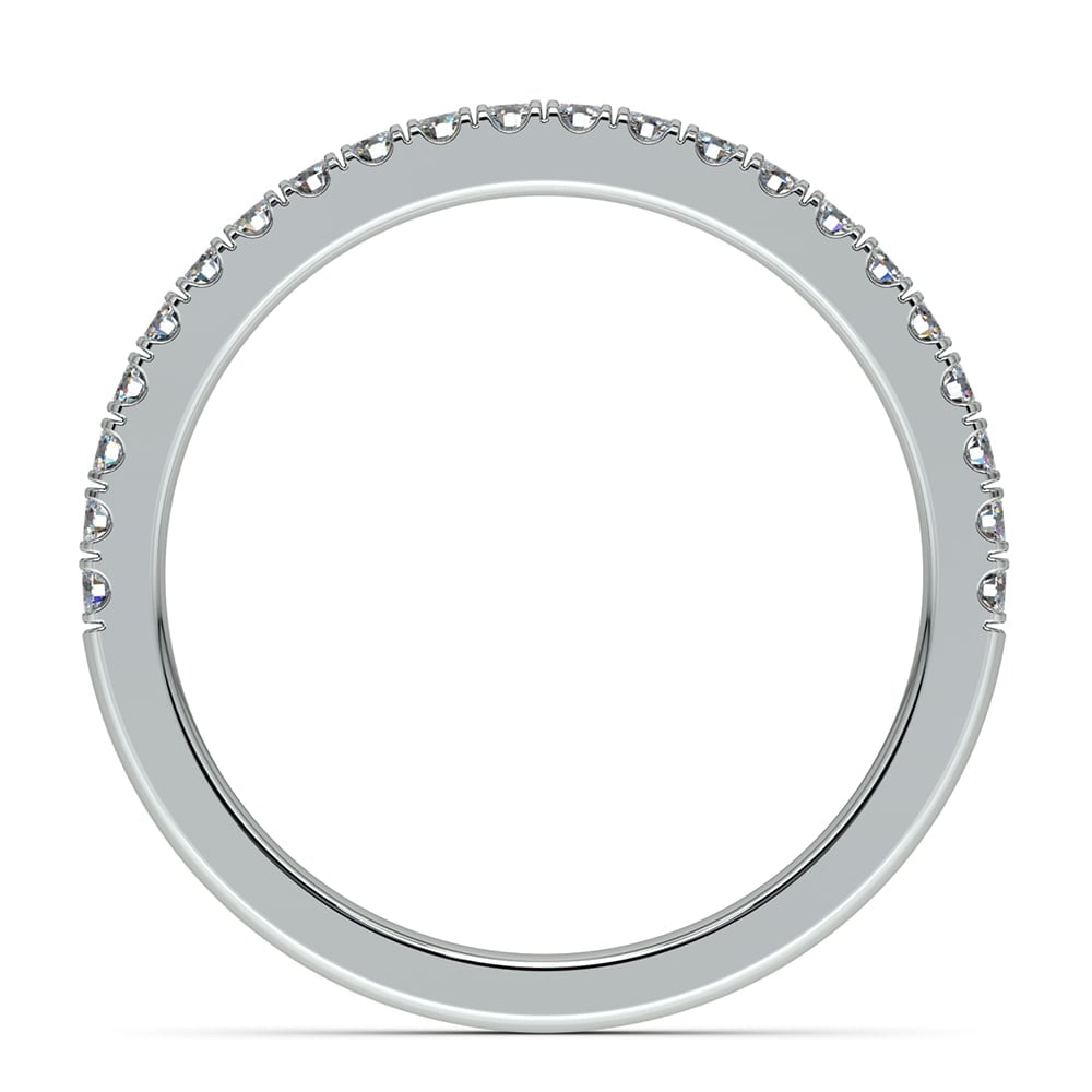 Matching Square Halo Diamond Wedding Ring in White Gold | Thumbnail 05