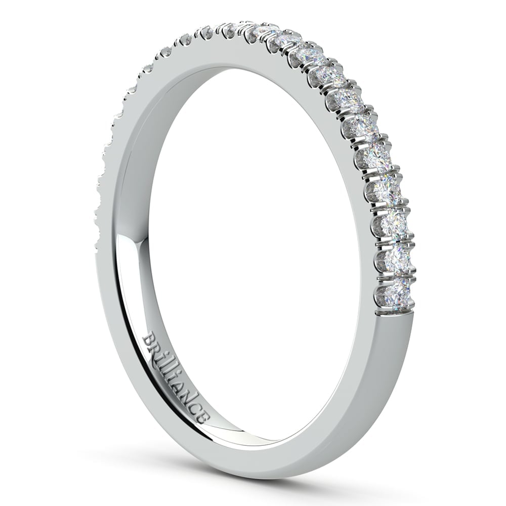 Matching Square Halo Diamond Wedding Ring in White Gold | Thumbnail 03
