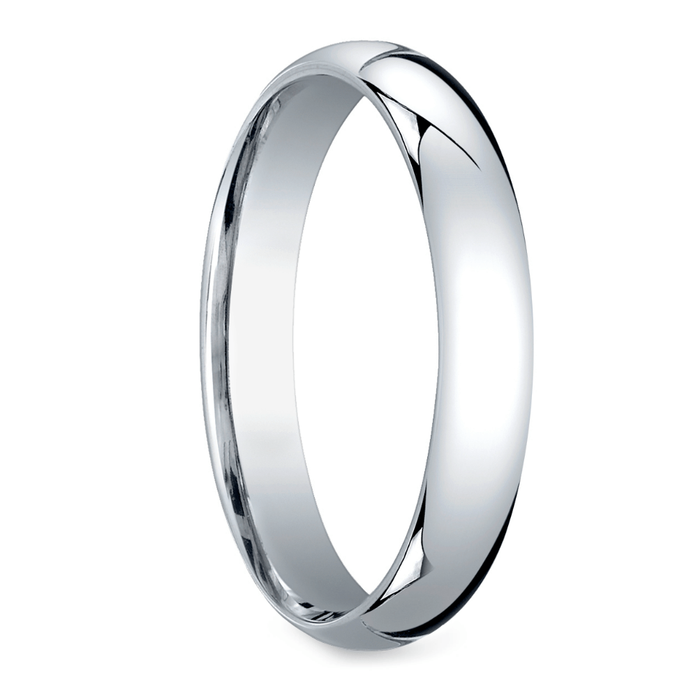 Mens Wedding Ring In Platinum (Mid-Weight 4mm) | 02