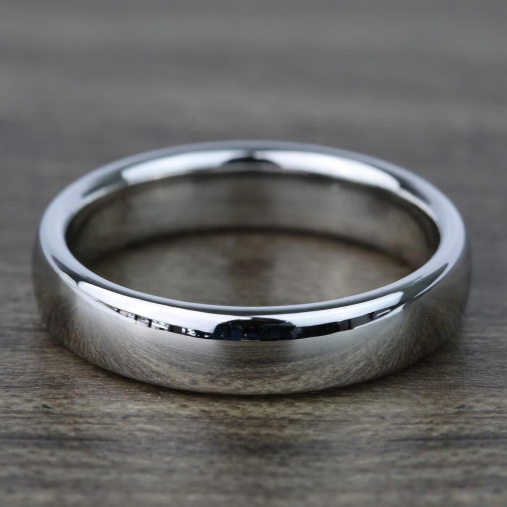 Mens Wedding Ring In Platinum (Mid-Weight 4mm) | 03