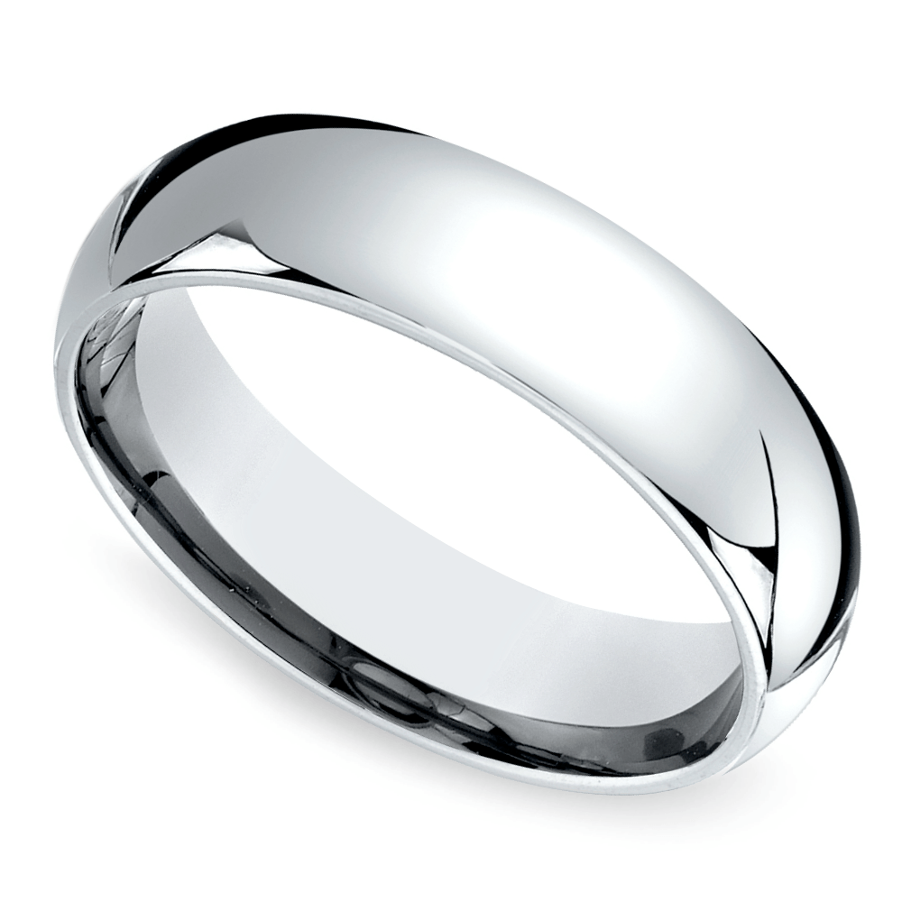 Mid-Weight Men's Wedding Ring in Platinum (6mm) | 01