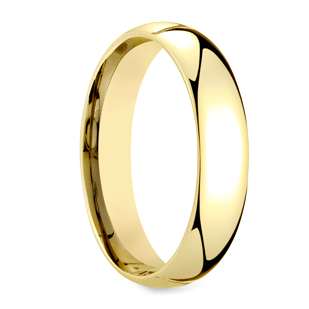 Mid-Weight Men's Wedding Ring in 14K Yellow Gold (5mm) | 02