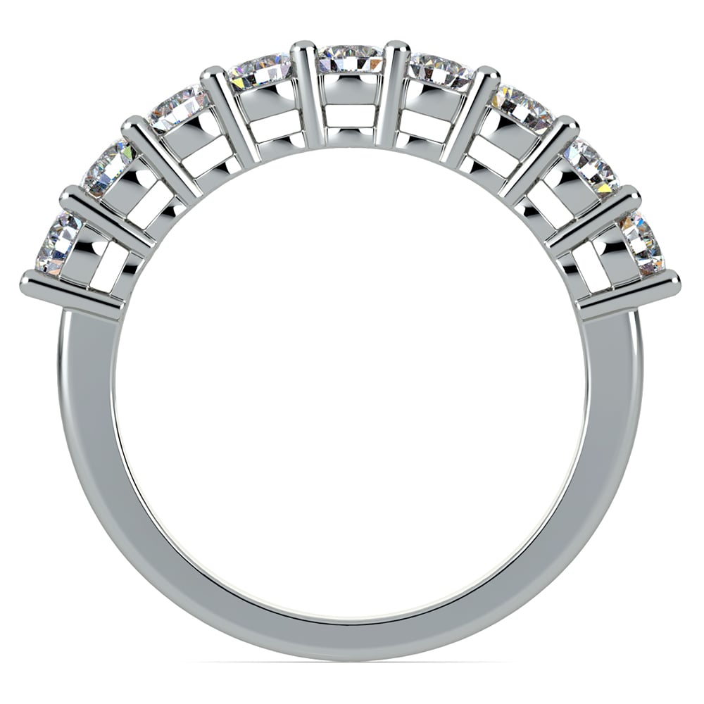 Nine Stone Diamond Wedding Ring In Platinum (1 Ctw) | 03