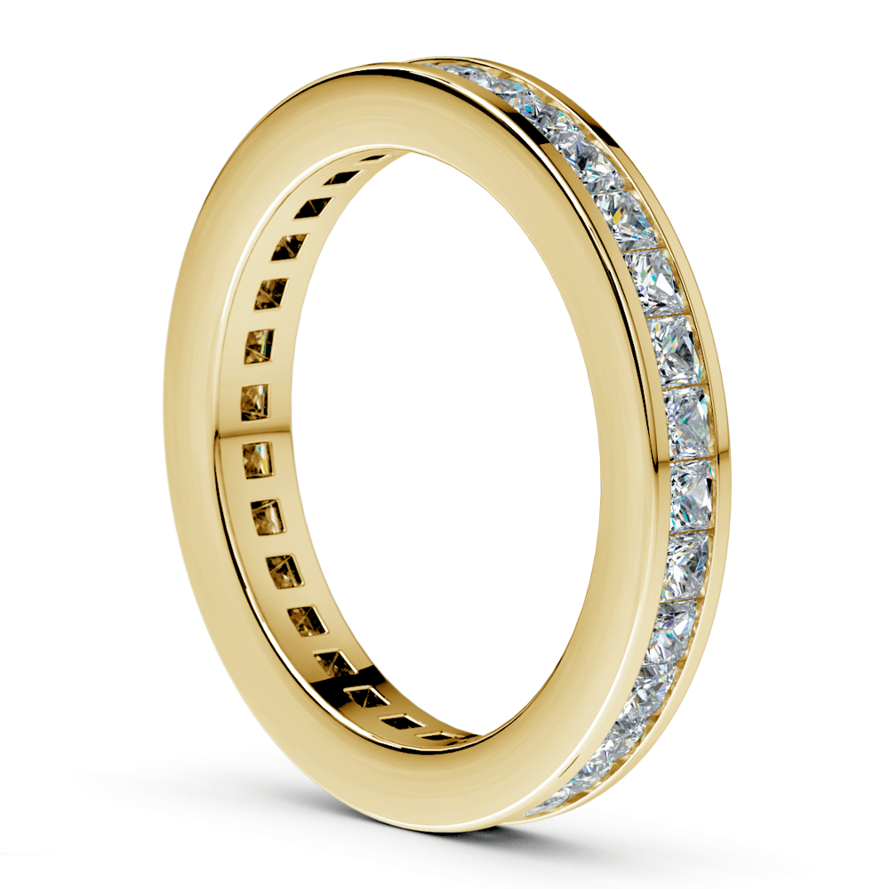 Princess Channel Eternity Ring in Yellow Gold (1 3/4 ctw) | 04