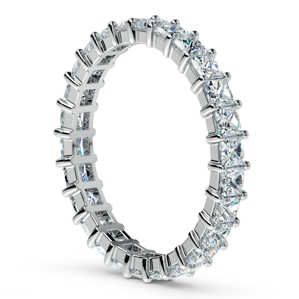 Platinum Princess Cut Diamond Eternity Ring (1 3/4 Ctw) | Thumbnail 04