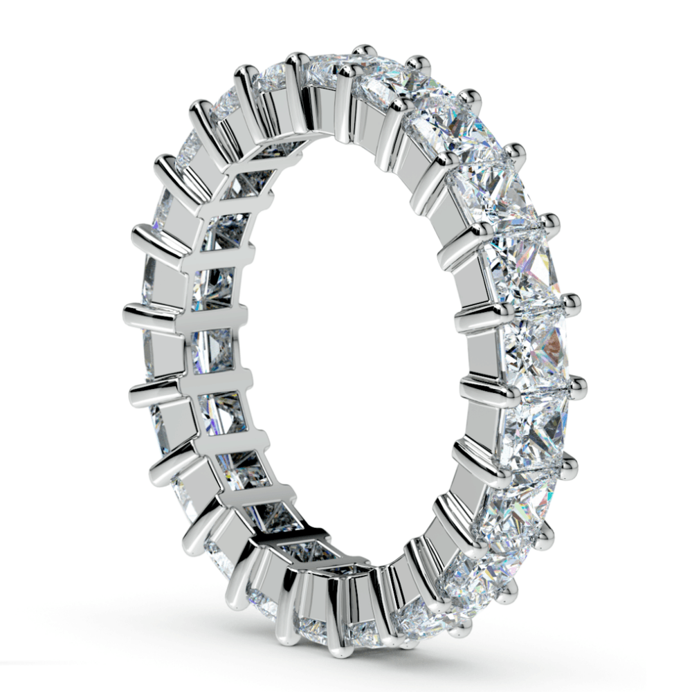 Platinum Princess Cut Eternity Ring (3 3/4 Diamond Ctw) | 04