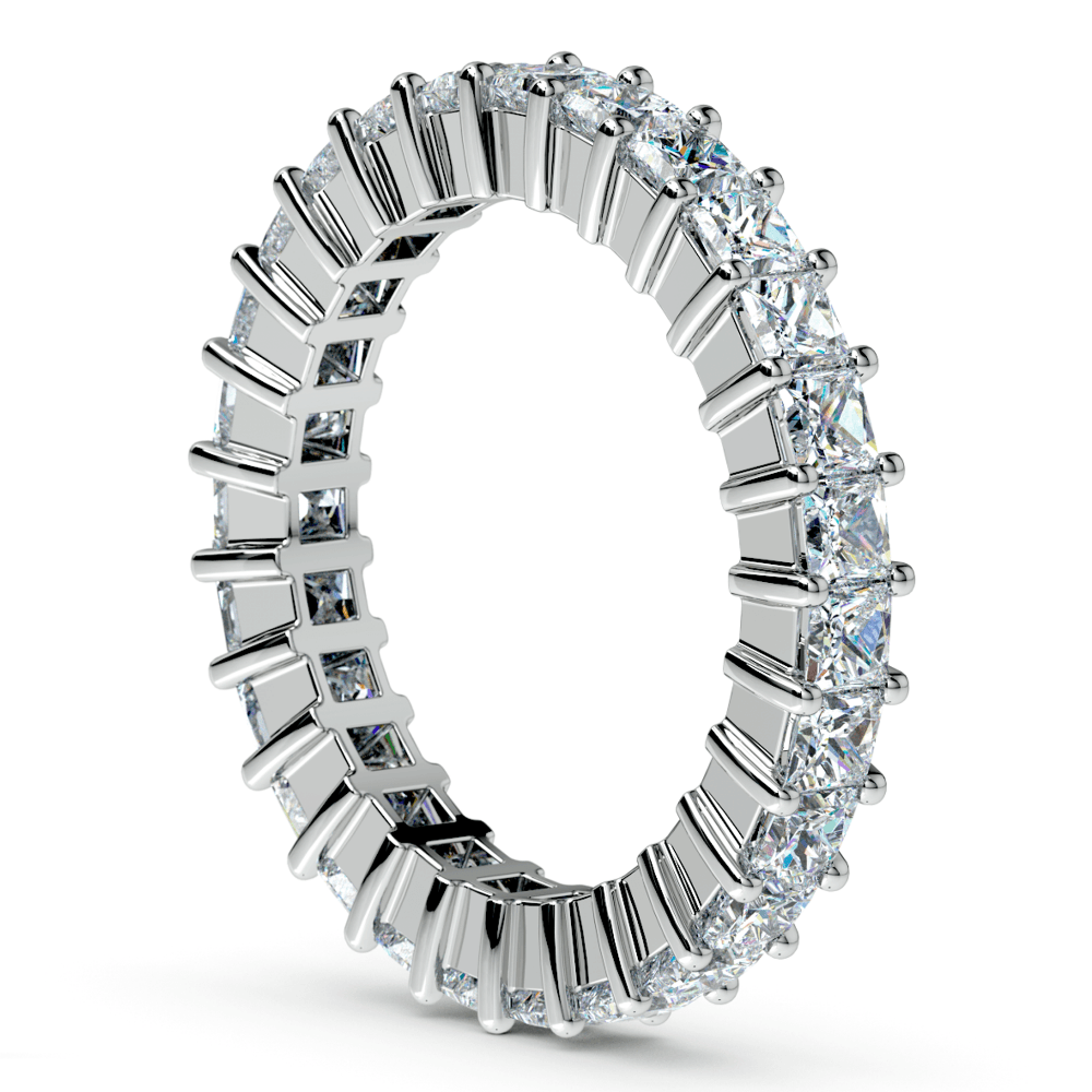 2 3/4 Ctw Princess Cut Eternity Ring In White Gold | Thumbnail 04