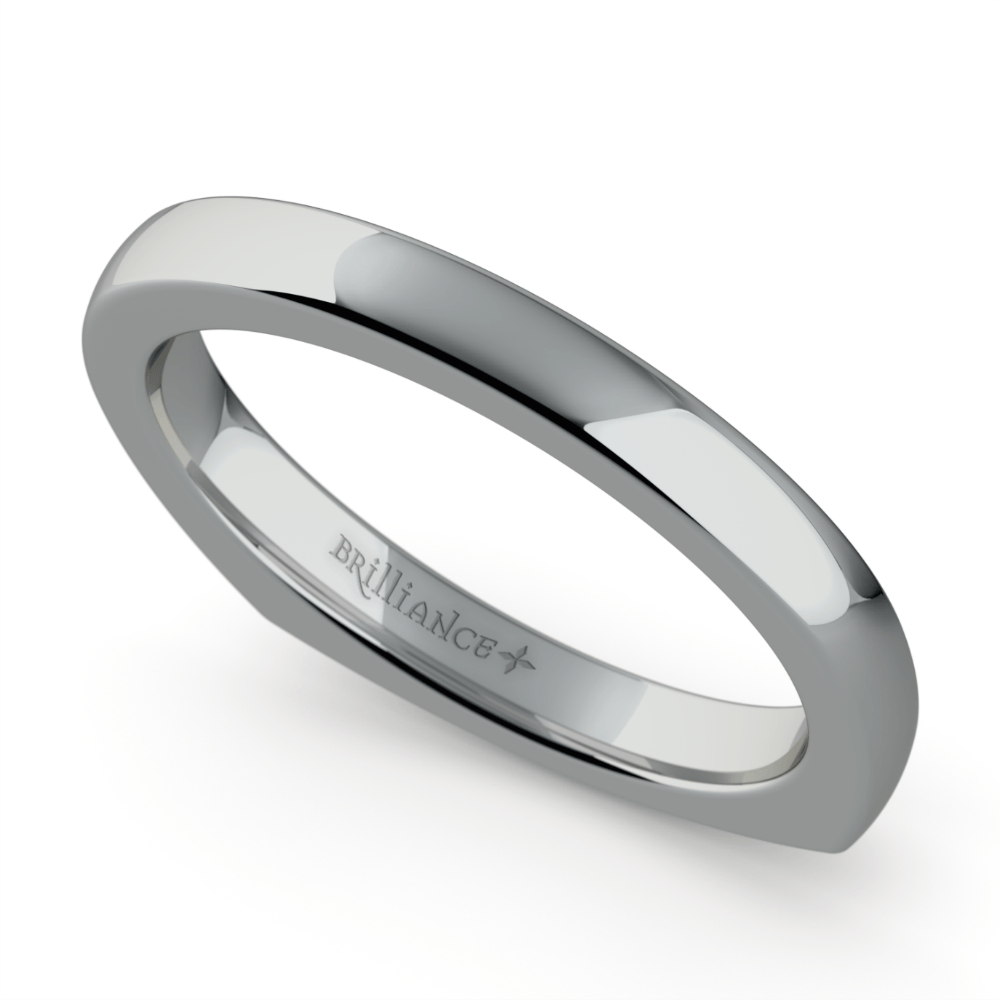 Rocker (European) Wedding Ring in Palladium (2.5mm) | 04