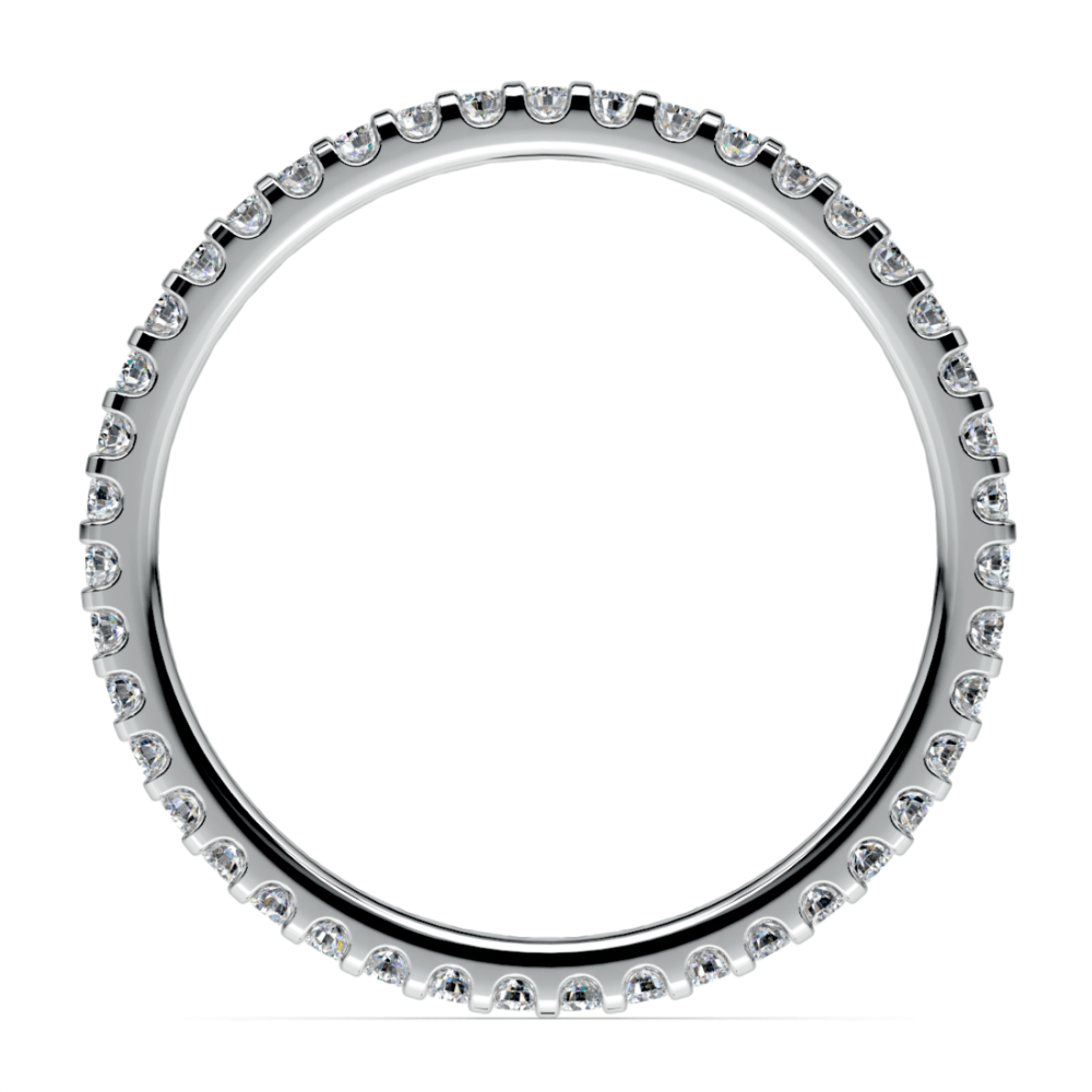 Palladium Eternity Scalloped Diamond Ring (3/8 Carat Total Weight) | 03