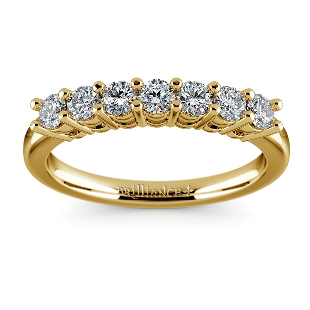Seven Stone Diamond Ring In Yellow Gold (1/2 Ctw) | 02