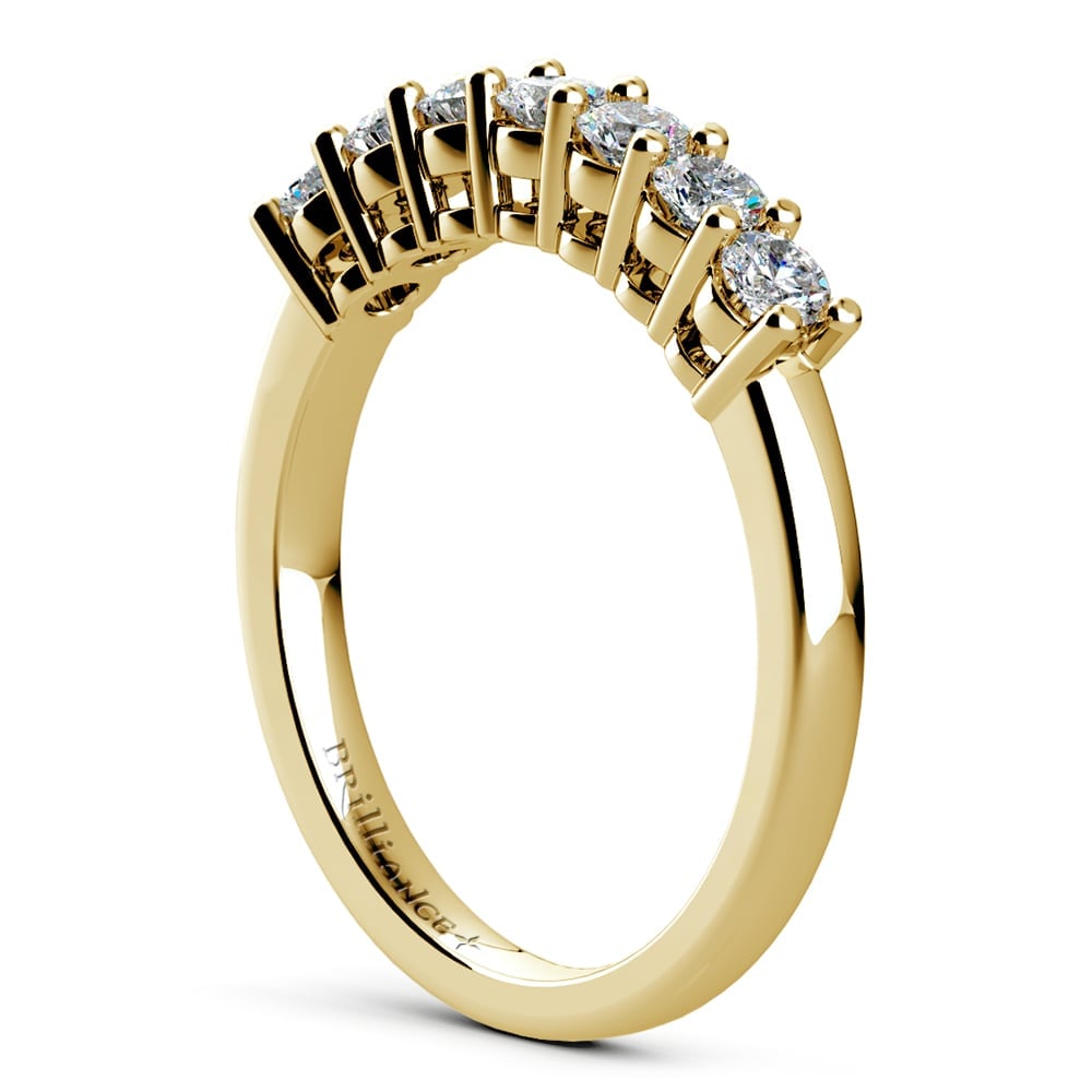Seven Stone Diamond Ring In Yellow Gold (1/2 Ctw) | 04