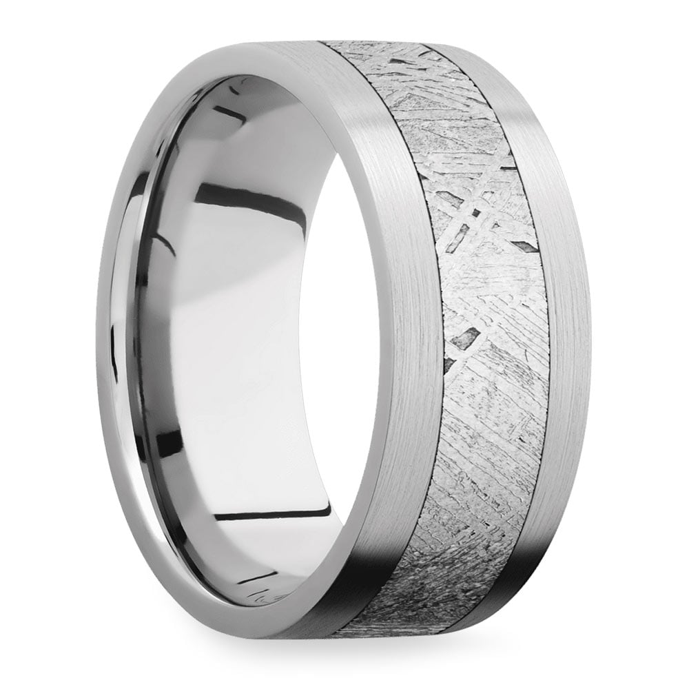 Mens Cobalt Meteorite Ring - The Star Crossed Ring (9mm) | 02
