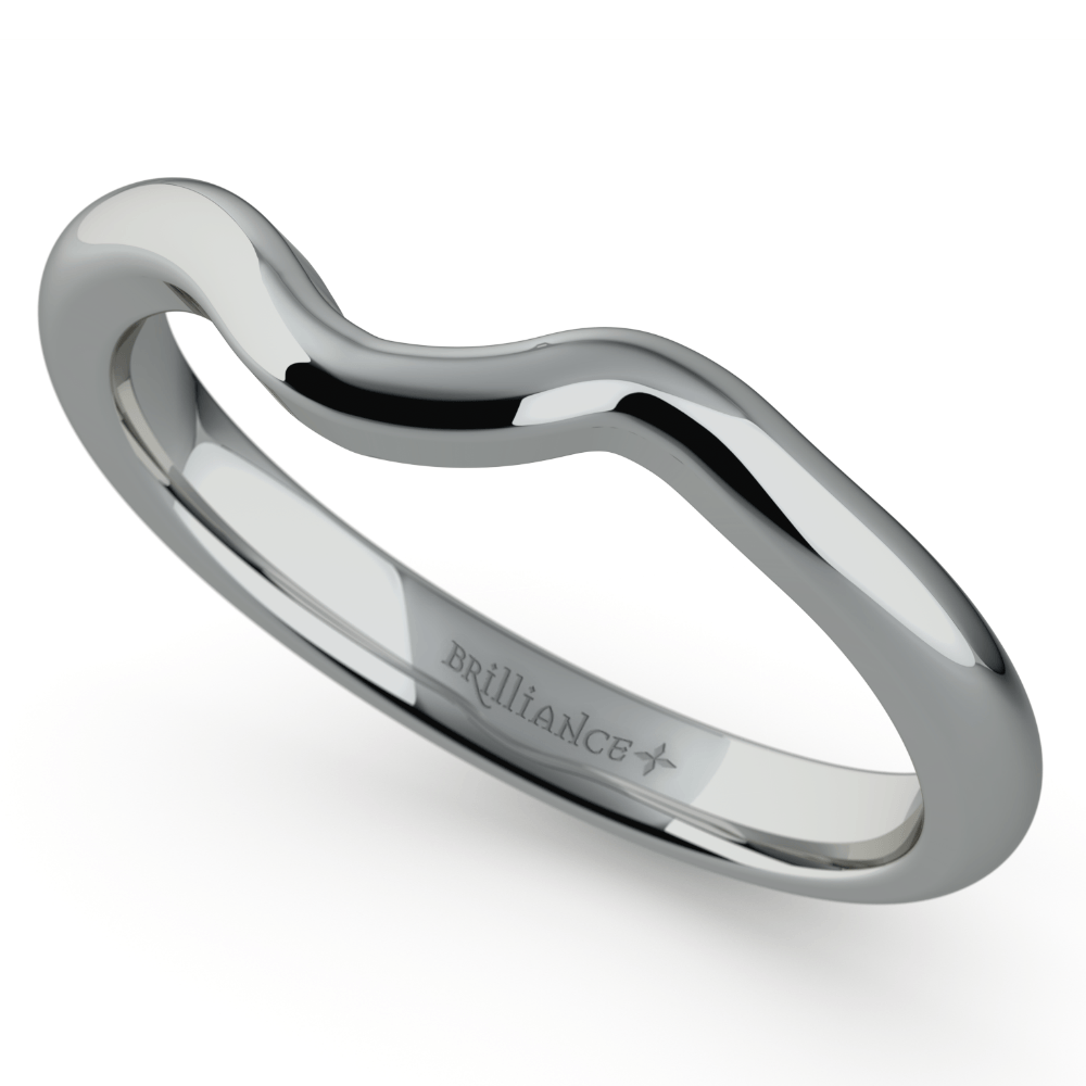 Swirl Wedding Band In Platinum (Matching Ring) | 04