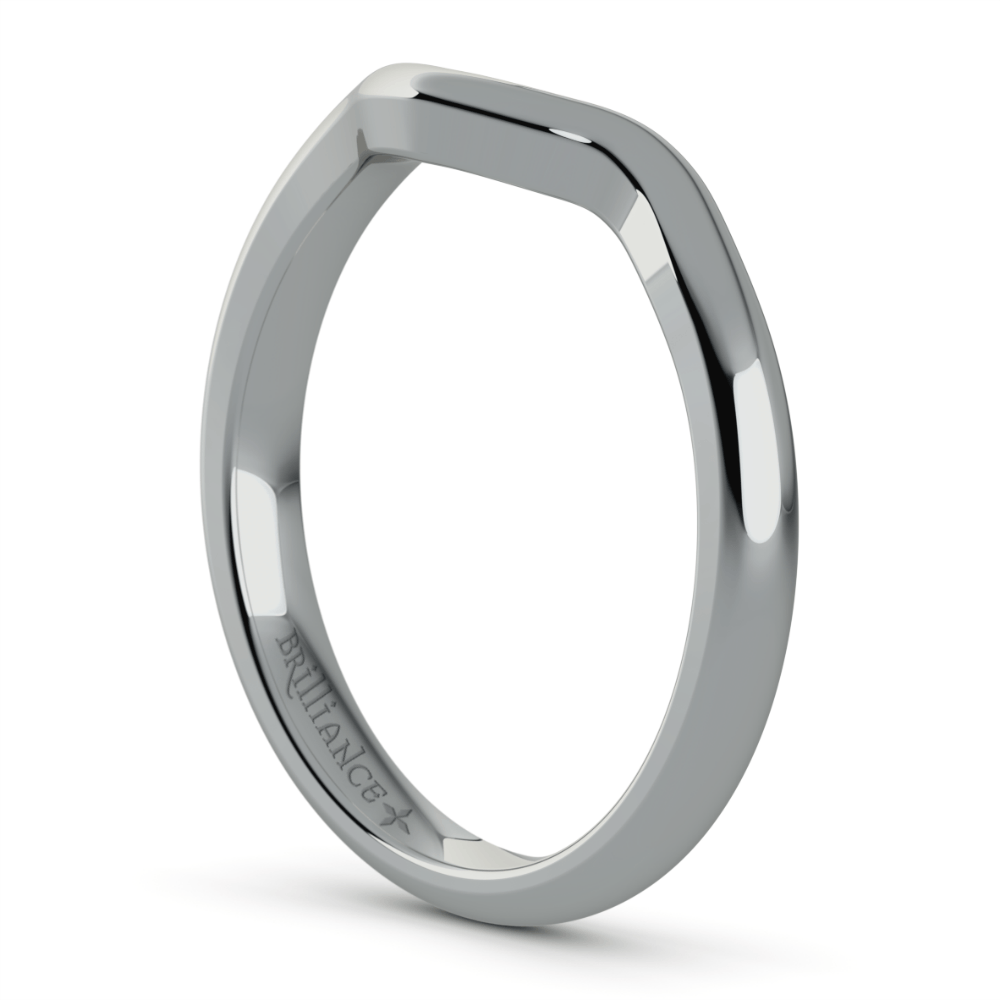 Swirl Wedding Band In Platinum (Matching Ring) | Thumbnail 05