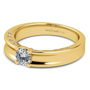Mens Diamond Engagement Ring | Hydra | Yellow Gold | 3/4 ctw