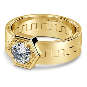 Pollux Solitaire Mangagement™ Ring in Yellow Gold (1 ctw)