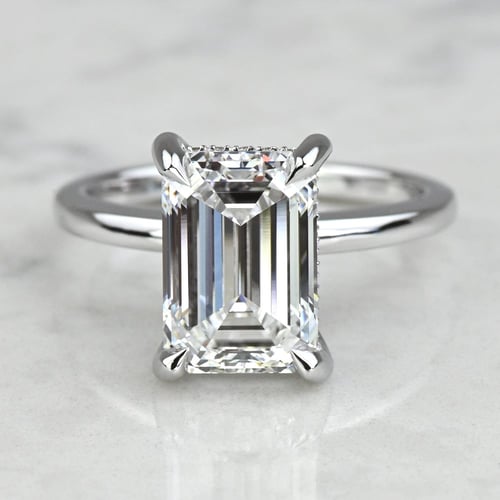 2 Carat Diamond Round Halo Engagement Ring