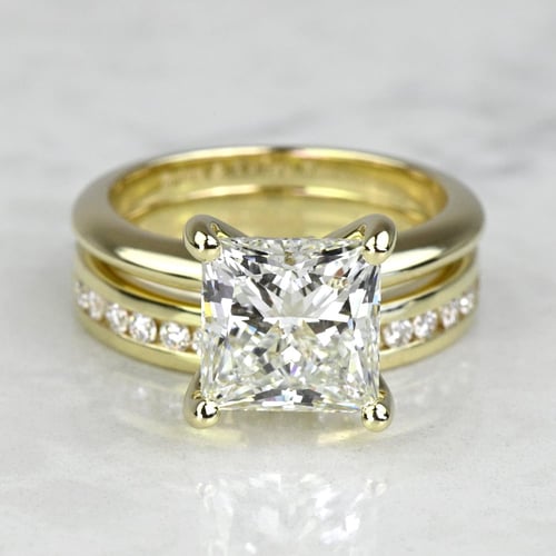 3 Carat Round Diamond Ring Setting In White Gold