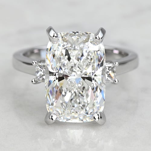 3 Carat Cushion Cut Halo Diamond Engagement Ring