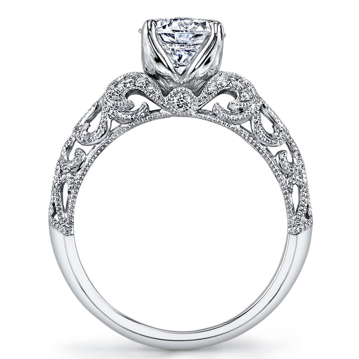 Parade Lyria Signature Crown Vintage Style Engagement Ring