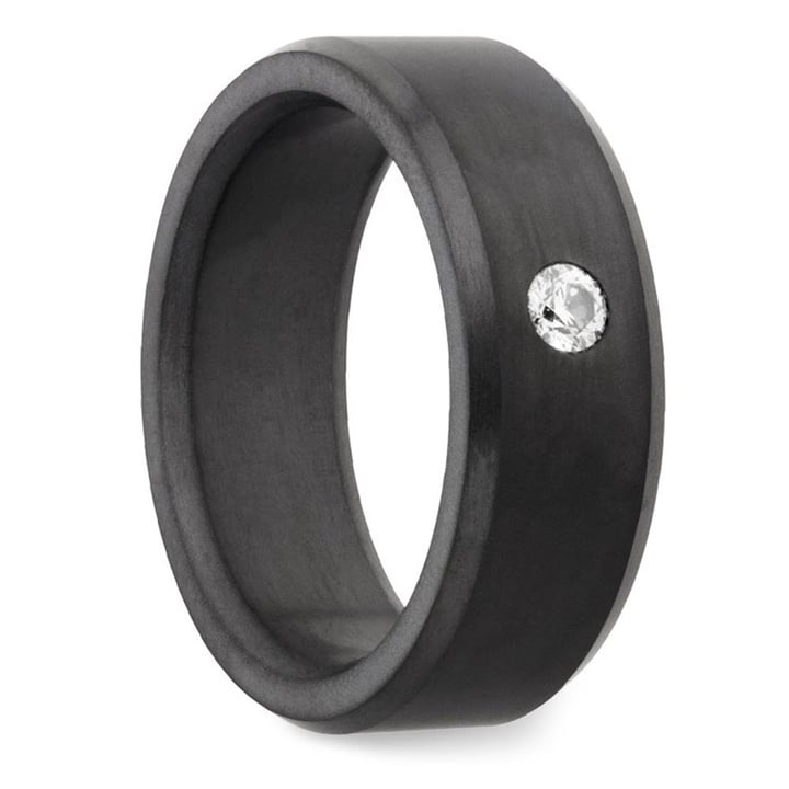 The Ares - Mens Elysium Ring With Inset Diamond | 02
