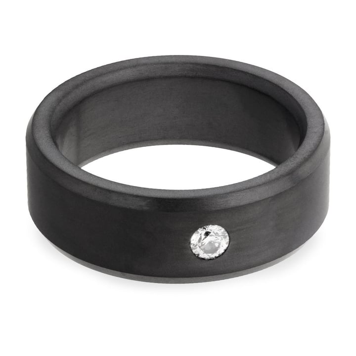 The Ares - Mens Elysium Ring With Inset Diamond | 04