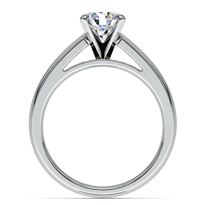 4 Mm Diamond Engagement Ring In White Gold | 02