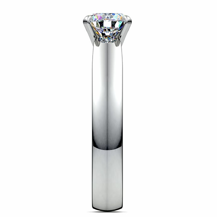 4 Mm Diamond Engagement Ring In White Gold | Thumbnail 03