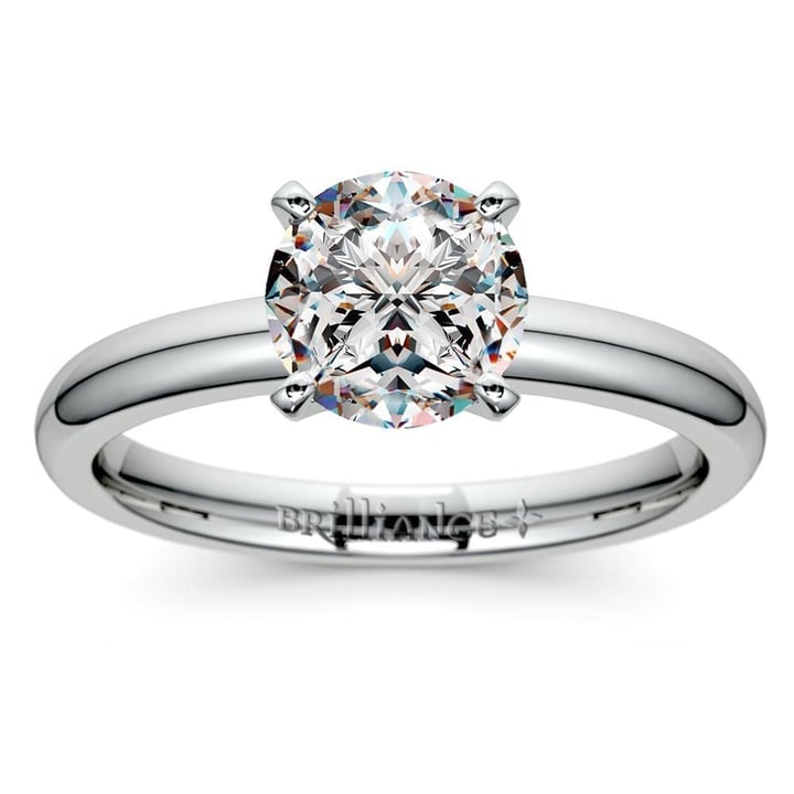 Classic Solitaire Engagement Ring in White Gold | Zoom