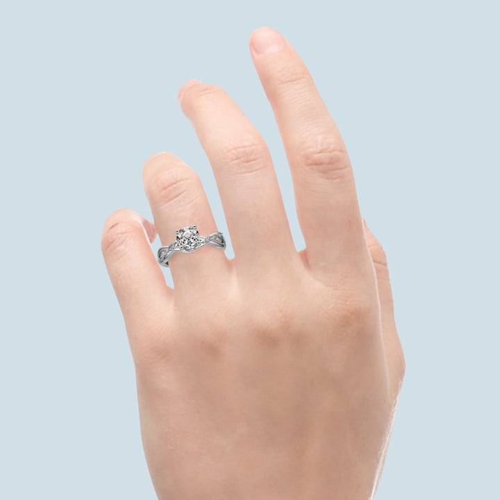 Florida Ivy Diamond Engagement Ring in Platinum | Thumbnail 06