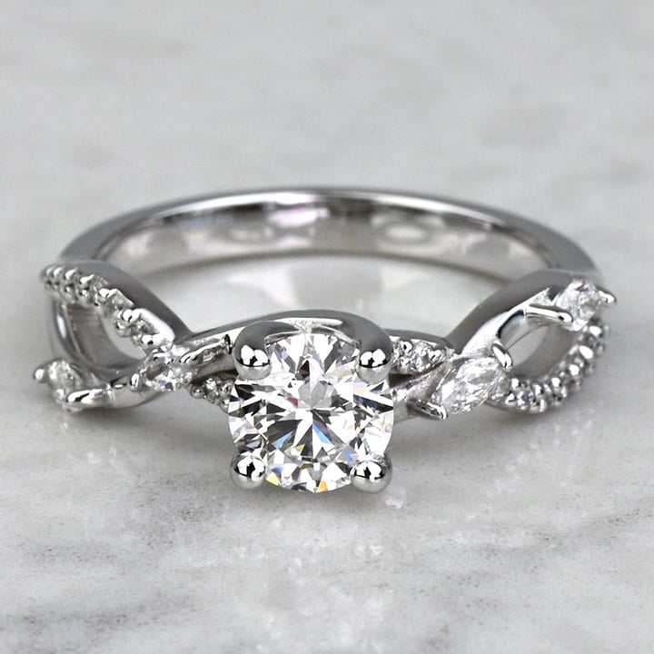 Ivy Diamond Ring In Platinum | Thumbnail 05