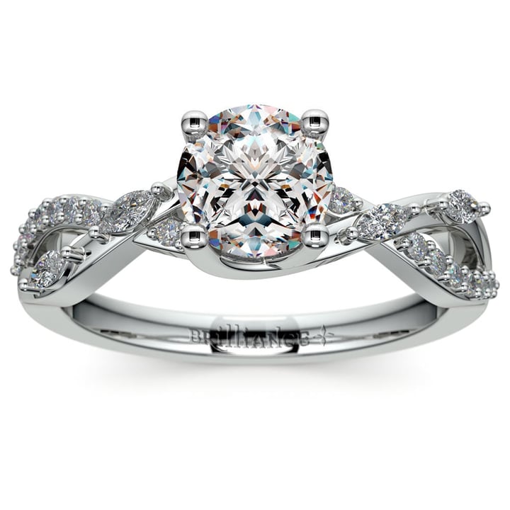 Ivy Diamond Ring In Platinum | Thumbnail 01