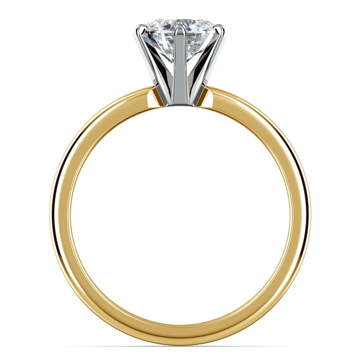 Six-Prong Solitaire Engagement Ring in Yellow Gold | Thumbnail 02