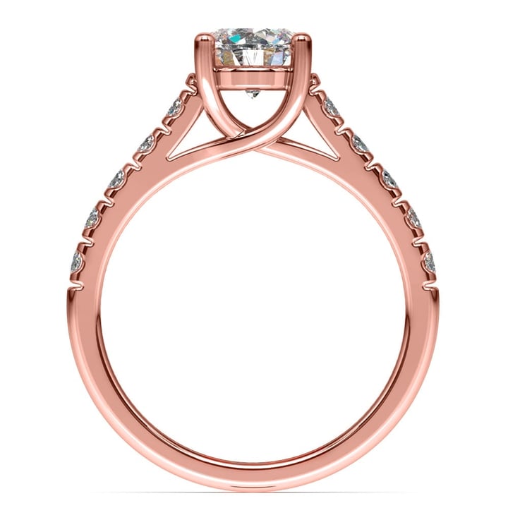 Rose Gold Diamond Engagement Ring (Trellis Design) | 02