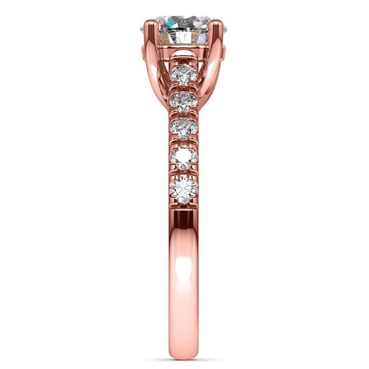Rose Gold Diamond Engagement Ring (Trellis Design) | 03