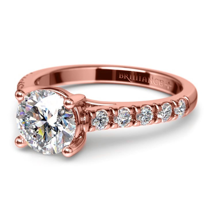 Rose Gold Diamond Engagement Ring (Trellis Design) | 04