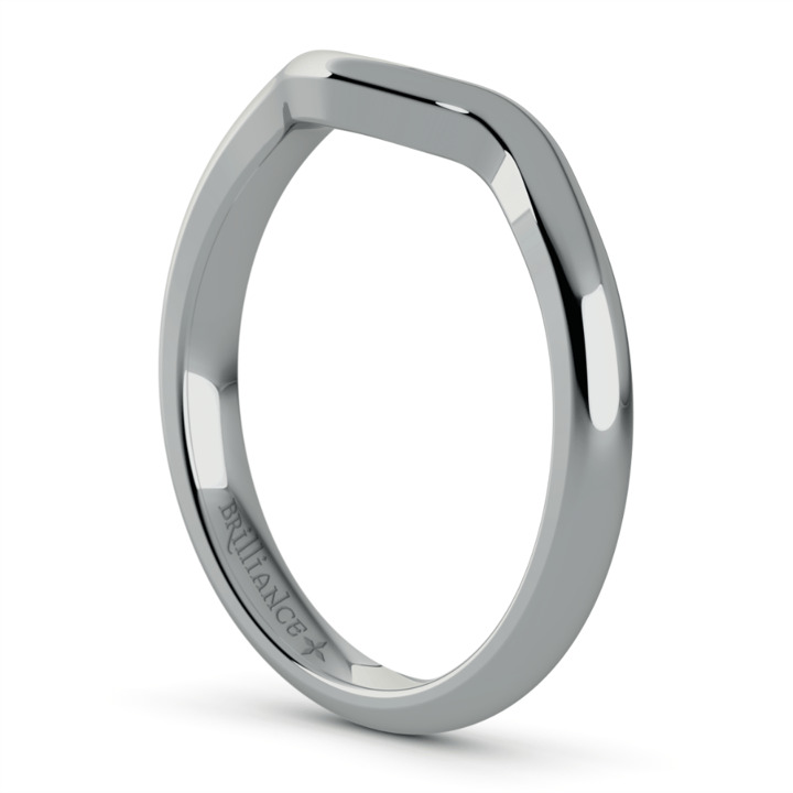 White Gold Swirl Diamond Engagement Ring & Wedding Band Set