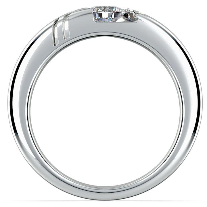 Solitaire Mens Engagement Ring | Zephyr Design | 1/2 ctw | 03