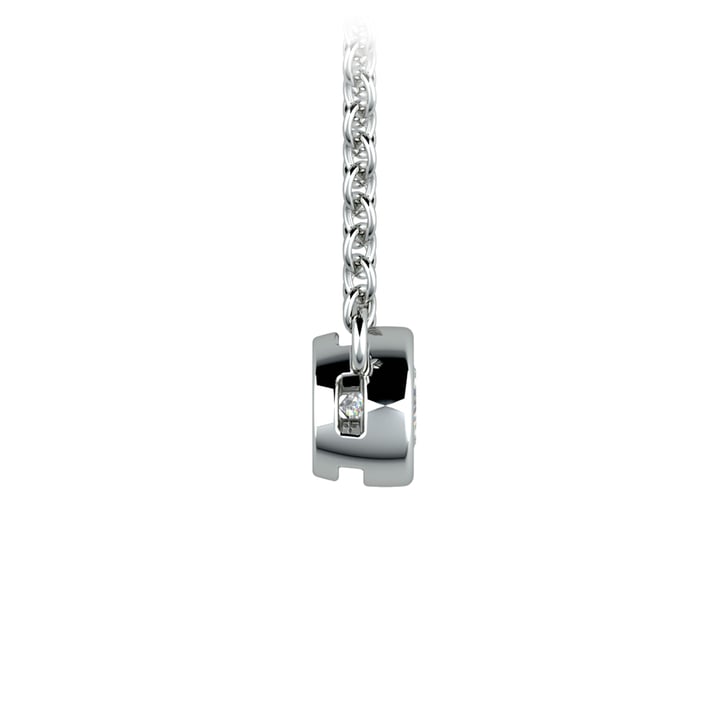1/5 Ctw Bezel Diamond Solitaire Necklace In Platinum | 02