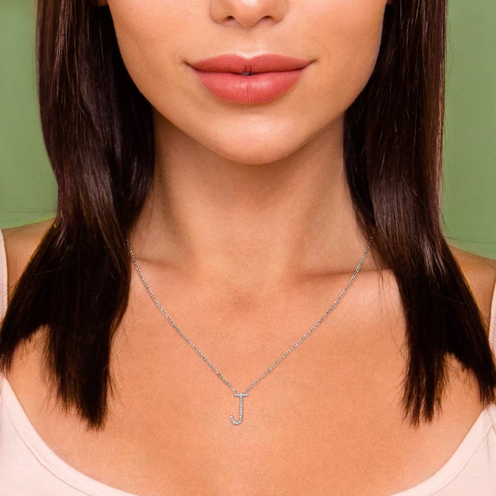 Just For You Initial Necklace — J