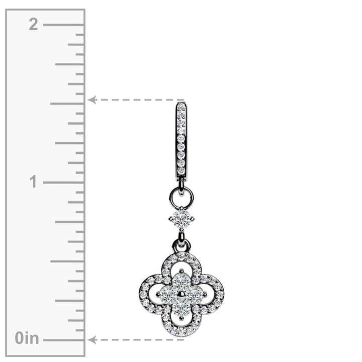 4 Leaf Clover Diamond Pendant Necklace  | Thumbnail 02