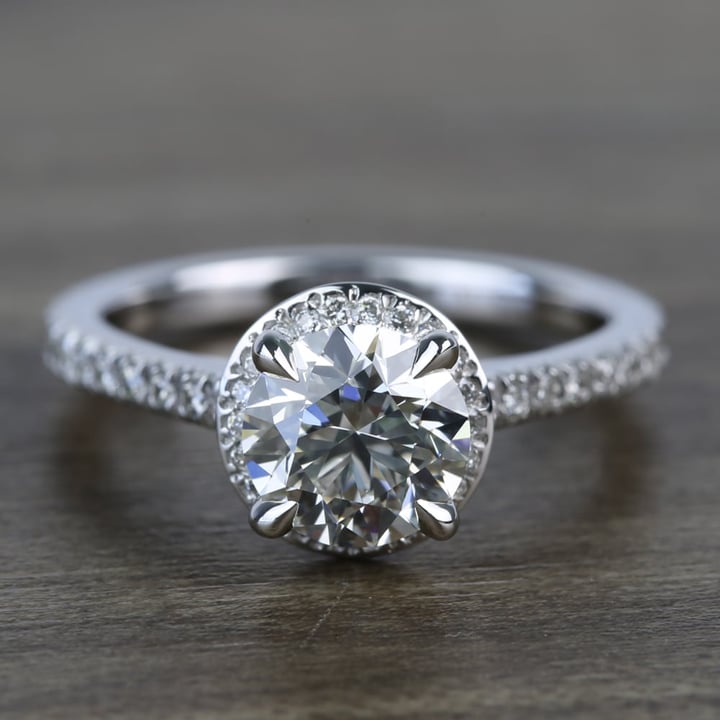 Hidden Diamond Engagement Ring (1.40 Carat) - small