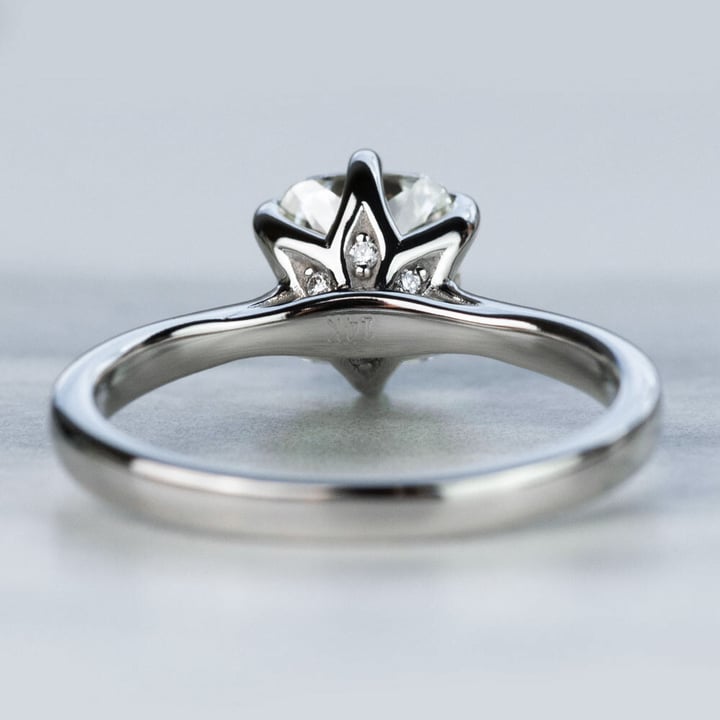 1.50 Carat Cushion Diamond with Lotus-Inspired Engagement Ring - small angle 4